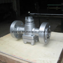 API6d Casting Steel Industrial Usage Flange End / RF Plug Valve